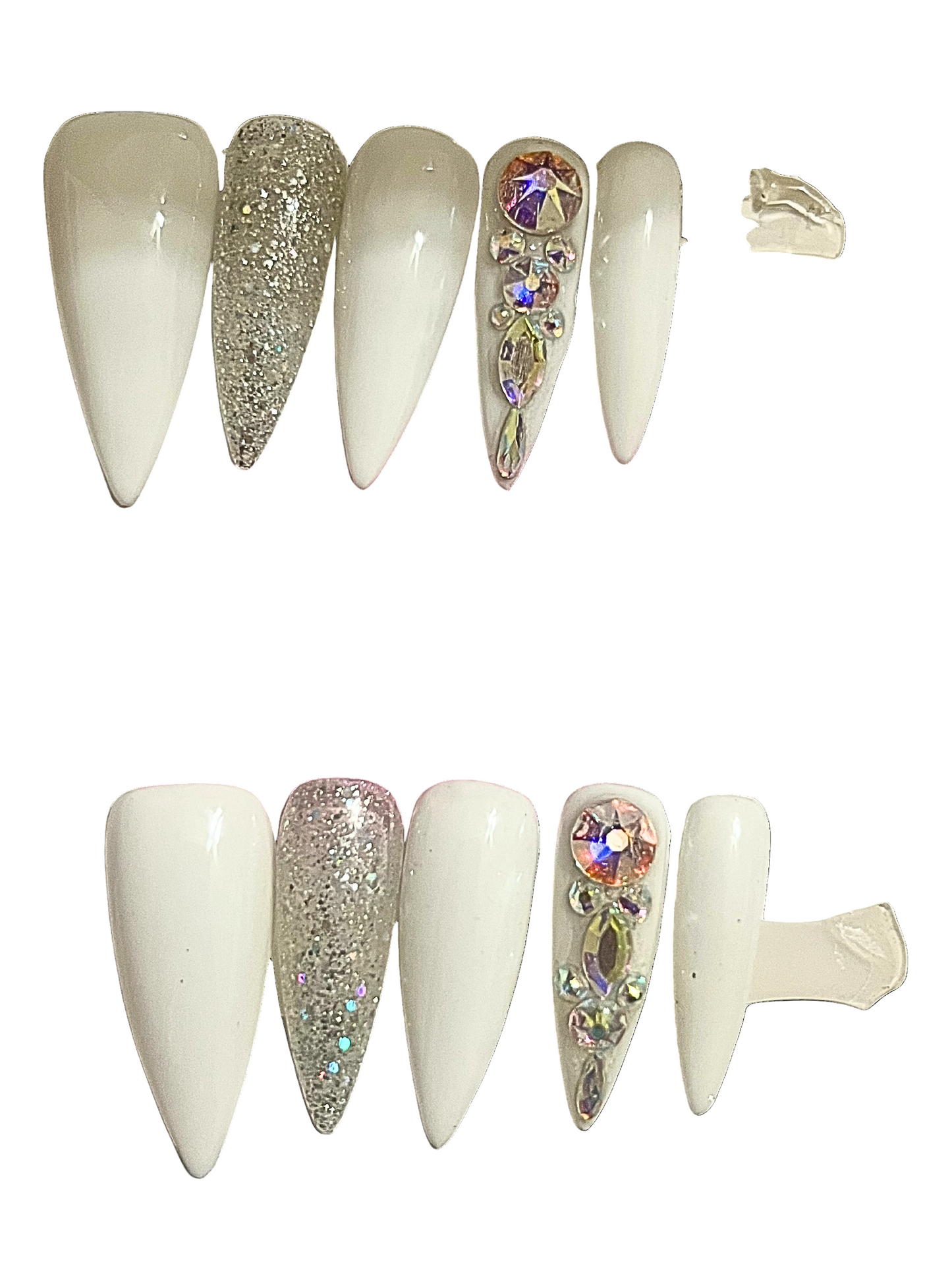 White Stiletto(Size Medium)