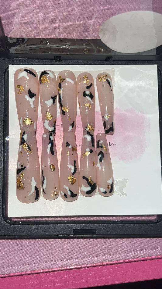 Cow girl Acrylic Nail Set(Size Small)